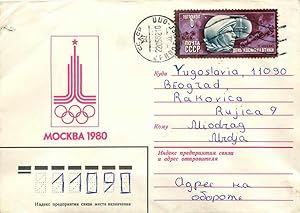 Image du vendeur pour Russie Russia Lettre Cover Cosmos Jeux Olympiques Moscou 1980 Olympic Games mis en vente par CPAPHIL