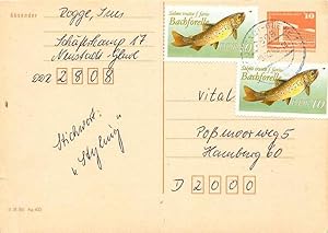 Image du vendeur pour Allemagne DDR Entier Postal Postal Stationary Poissons mis en vente par CPAPHIL