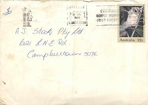 Bild des Verkufers fr Postal stationary Australia 1980 Rongeur zum Verkauf von CPAPHIL