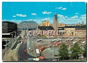 Imagen del vendedor de Carte Postale Moderne Helsinki Finland The Railway Station a la venta por CPAPHIL