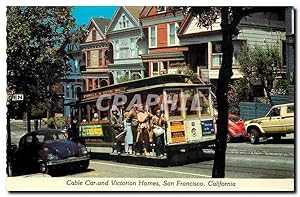 Immagine del venditore per Carte Postale Moderne Cable Car and Victorian Homes San Francisco California Tramway venduto da CPAPHIL