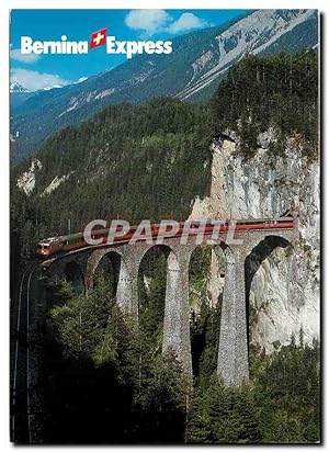 Bild des Verkufers fr Carte Postale Moderne Bernina Express Filisur zum Verkauf von CPAPHIL