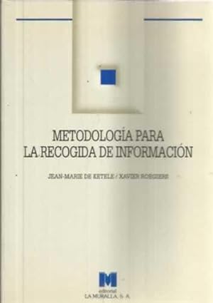 Bild des Verkufers fr Metodologa para la recogida de informacin zum Verkauf von Librera Cajn Desastre