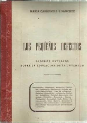 Seller image for Los pequeos defectos for sale by Librera Cajn Desastre
