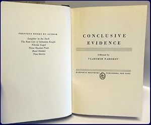 nabokov conclusive evidence nabokov conclusive evidence