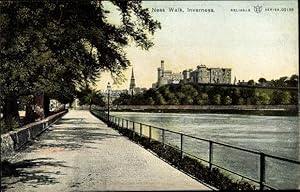 Bild des Verkufers fr Ansichtskarte / Postkarte Inverness Schottland, Ness Walk, Castle zum Verkauf von akpool GmbH