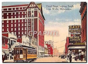 Carte Postale Moderne Third Street looking South from Wells Milwaukee