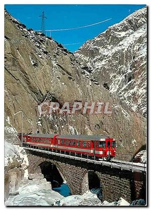 Bild des Verkufers fr Carte Postale Moderne Furka-Oberal[ Bahn in der Schoellenen zum Verkauf von CPAPHIL