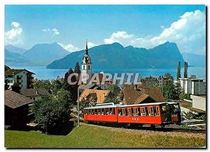 Carte Postale Moderne Switzerland Vitznau am Vierwaldstattersee mit Rigibahn