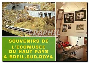 Bild des Verkufers fr Carte Postale Moderne Souvenirs de l'Ecomusee du Haut Pays  Breil sur Roya Machine  vapeur zum Verkauf von CPAPHIL