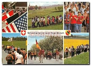 Bild des Verkufers fr Carte Postale Moderne Schweizerischer Zwei Tage Marsch zum Verkauf von CPAPHIL