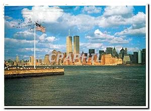 Seller image for Carte Postale Moderne New York City Downtown Skyline as seen from Ellis Island for sale by CPAPHIL