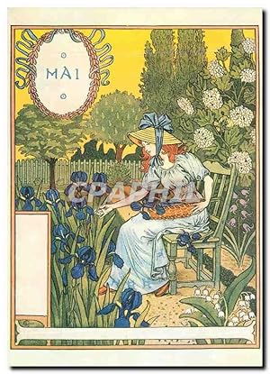 Carte Postale Moderne Eugene Grasset La Belle Jardiniere Mai Museum fur Kunst unt Gewerbe Hamburg