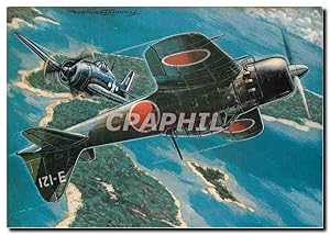 Bild des Verkufers fr Carte Postale Moderne Les chasseurs de la Seconde Guerre mondiale Mitsubishi zero Japon zum Verkauf von CPAPHIL