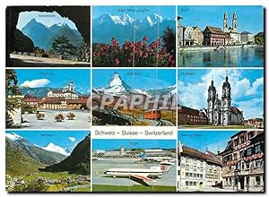 Bild des Verkufers fr Carte Postale Ancienne Switzerland Zurich Solothum Matterhorn St Gallen zum Verkauf von CPAPHIL