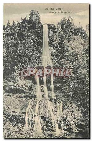 Carte Postale Ancienne Okertal Harz Wasserfall Romkerhall