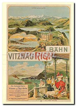 Seller image for Carte Postale Moderne Kunstler unbekannt Plakat fur Vitznau Rigi Bahn for sale by CPAPHIL