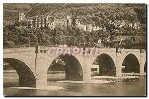 Imagen del vendedor de Carte Postale Ancienne Schloss Heidelberg und die alte Neckarbrucke a la venta por CPAPHIL