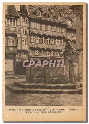 Carte Postale Moderne Brunswick Eulenspiegelbrunnen mit Flohwinkel