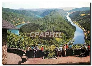 Carte Postale Moderne Blick zur Saarschleife vom Aussichtspunkt Cloef bei Orscholz /Saar