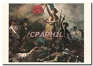 Image du vendeur pour Carte Postale Ancienne Delacroix Eugene Die Freiheit fuhrt das Volk an mis en vente par CPAPHIL