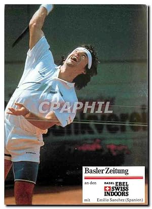 Carte Postale Moderne Basler Zeitung an den Basel Tennis