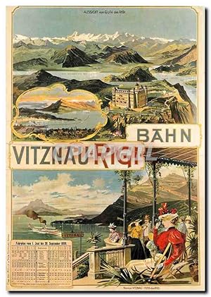 Seller image for Carte Postale Moderne Vitznau Rigi Kunstler unbekannt 1899 for sale by CPAPHIL