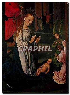 Bild des Verkufers fr Carte Postale Moderne Geburt Christi (Ausschnitt) Hans Memling (um 1433-1494) zum Verkauf von CPAPHIL