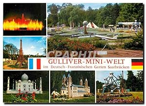 Bild des Verkufers fr Carte Postale Moderne Gulliver mini Welt im Deutsch Franzosischen Garten Saarbrucken zum Verkauf von CPAPHIL