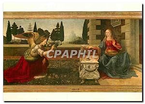 Image du vendeur pour Carte Postale Moderne Firenze Uffizi Gallery Leonardo da Vince L'Annonciation mis en vente par CPAPHIL