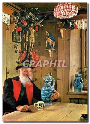 Carte Postale Moderne Merano Costume locale e stube altoatesina