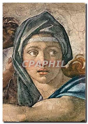 Seller image for Carte Postale Moderne Citta del Vaticano Cappella Sistina Michelangelo (1475-1564) The Delphic sibyl (detail) for sale by CPAPHIL