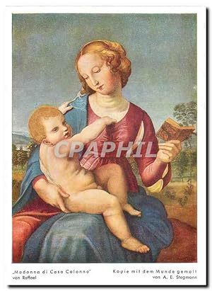 Bild des Verkufers fr Carte Postale Moderne "Madonna di Casa Colonna" von Raffael zum Verkauf von CPAPHIL