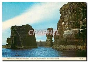 Seller image for Carte Postale Moderne John o 'Groats - The Towering Cliffs and Stacks below Ducansby Head for sale by CPAPHIL
