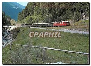 Seller image for Carte Postale Moderne Tram Gem 4 4 802 et Gem 4 4 801 descendant de Miralago sur Brusio avec l'ancien for sale by CPAPHIL
