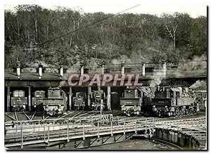 Carte Postale Moderne Dampflok Bahnbetriebswerk Dillenburg Locomotive BR 94 1533 94 1538 und 94 1652