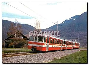 Bild des Verkufers fr Carte Postale Moderne Ch de fer Aigle Ollon Monthey Champery Bt31 Bt32 BDEh 4 4 2 zum Verkauf von CPAPHIL