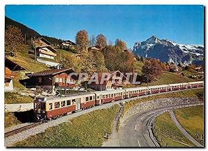 Image du vendeur pour Carte Postale Moderne Train automoteur des Chemin de fer de l'Oberland bernois prs de Grindelwald / Wetterhorn mis en vente par CPAPHIL