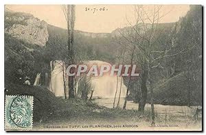 Bild des Verkufers fr Carte Postale Ancienne Cascades des Tuff Les Planches pres Arbois zum Verkauf von CPAPHIL