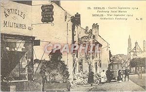 Seller image for Reproduction SENLIS-Guerre Septembre 1914 Faubourg Saint Martin Militaria for sale by CPAPHIL