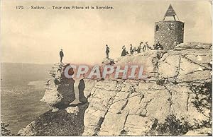 Carte Postale Ancienne Salève._ Tour des Pitons et la Sorcière