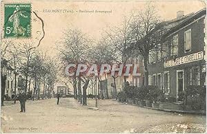 Carte Postale Ancienne Realmont Tarn Boulevard Armengaud