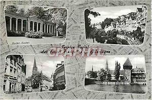 Carte Postale Ancienne Allemagne Baden Baden Tubingen Fribourg Constance Service Social des Force...