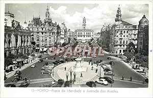 Seller image for Carte Postale Ancienne Porto Praca da liberdade e Avenida dos Aliados for sale by CPAPHIL