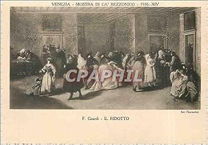 Bild des Verkufers fr Carte Postale Ancienne Venezia Mostra di Ca Rezzonico F Guardi Il Ridotto zum Verkauf von CPAPHIL