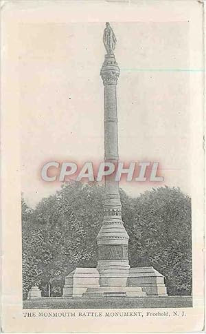 Carte Postale Ancienne The Monmouth Battle Monument Freehold