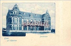Carte Postale Ancienne Groet uit Heerlen Sanatorium