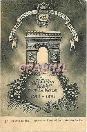 Image du vendeur pour Carte Postale Ancienne Le Tombeau du Soldat Inconnu Paris Arc de Triomphe mis en vente par CPAPHIL