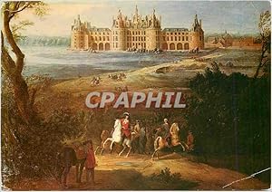 Bild des Verkufers fr Carte Postale Ancienne Anjou et Touraine du Temps Jadis Louis XIV devant le chteau de Chambord zum Verkauf von CPAPHIL