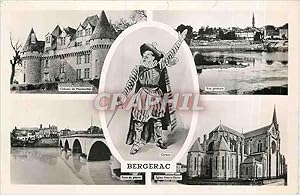 Carte Postale Ancienne Bergerac Cyrano Château de Monbazillac vue générale Pont de pierre Eglise ...